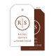 Initial Monogram Hanging Gift Tags with Organza Bags Image 7 of 10